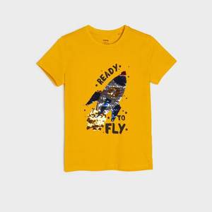 Sinsay - Tričko s potlačou - Žltá vyobraziť