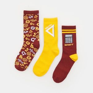 Sinsay - Súprava 3 párov ponožiek - Viacfarebná vyobraziť