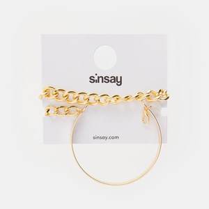 Sinsay - Súprava 2 náramkov - Zlatá vyobraziť