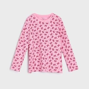 Sinsay - Tričko s dlhými rukávmi a potlačou - Ružová vyobraziť