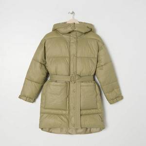 Sinsay - Prešívaný kabát s kapucňou - Zelená vyobraziť