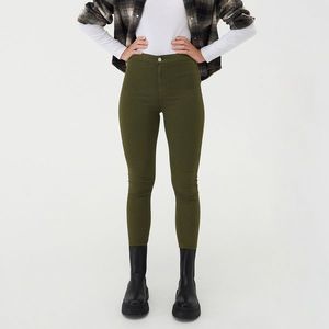 Sinsay - Džínsy skinny - Khaki vyobraziť