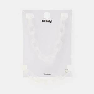 Sinsay - Súprava náhrdelníka a náramku - Biela vyobraziť