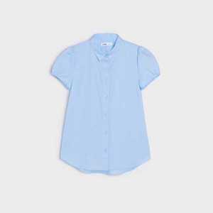 Sinsay - Košeľa s krátkym rukávom - Modrá vyobraziť