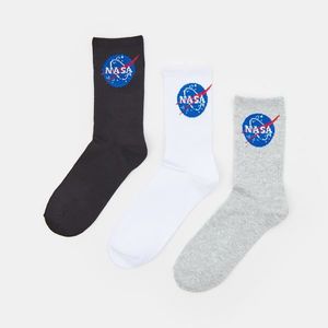 Sinsay - Súprava 3 párov ponožiek NASA - Viacfarebná vyobraziť