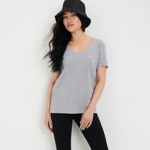 Sinsay - Bavlnené tričko - Svetlošedá vyobraziť