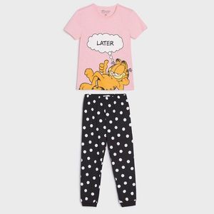 Sinsay - Dvojdielne pyžamo Garfield - Ružová vyobraziť
