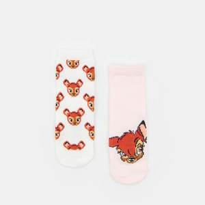 Sinsay - Súprava 2 párov ponožiek Bambi - Ružová vyobraziť