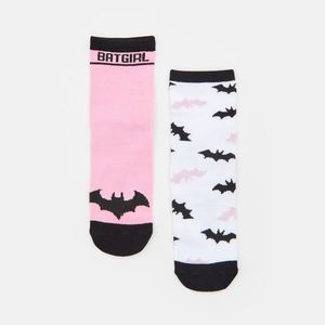 Sinsay - Súprava 2 párov ponožiek Batman - Ružová vyobraziť