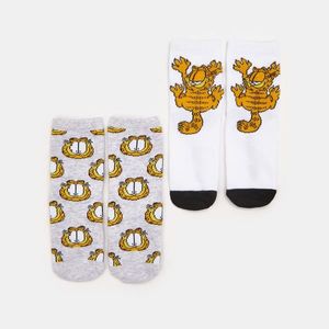 Sinsay - Súprava 2 párov ponožiek Garfield - Biela vyobraziť