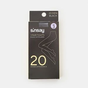 Sinsay - Pančuchy s hrúbkou 20 den - Čierna vyobraziť