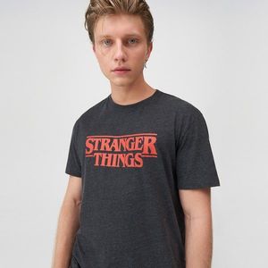 Sinsay - Tričko Stranger Things - Šedá vyobraziť