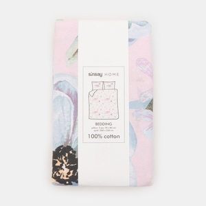 Sinsay - Bavlnená posteľná súprava - Ružová vyobraziť