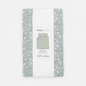 Sinsay - Bavlnená posteľná súprava - Zelená vyobraziť