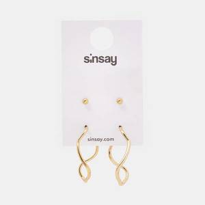 Sinsay - Earrings - Zlatá vyobraziť