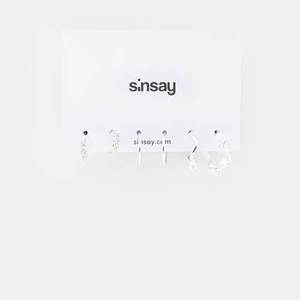 Sinsay - Súprava 3 párov náušníc - Strieborná vyobraziť