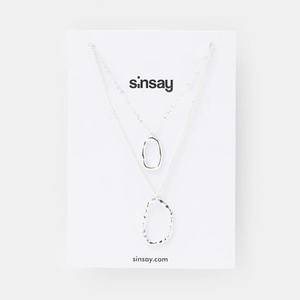 Sinsay - Viacvrstvový náhrdelník - Strieborná vyobraziť