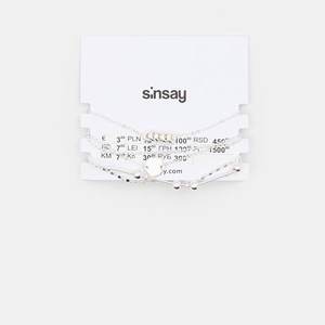 Sinsay - Súprava 5 náramkov - Strieborná vyobraziť