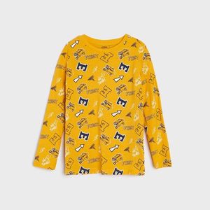 Sinsay - Tričko s potlačou - Žltá vyobraziť