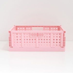 Sinsay - Skladací úložný kôš, 34 cm × 25 cm × 13 cm - Ružová vyobraziť