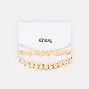 Sinsay - Súprava 3 náramkov - Zlatá vyobraziť
