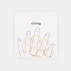 Sinsay - Súprava 8 prsteňov - Zlatá vyobraziť