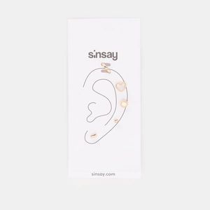 Sinsay - Súprava 5 párov náušníc - Zlatá vyobraziť