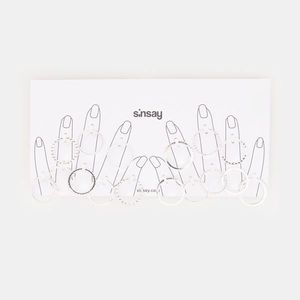 Sinsay - Súprava 16 prsteňov - Strieborná vyobraziť