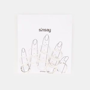 Sinsay - Súprava 11 prsteňov - Strieborná vyobraziť