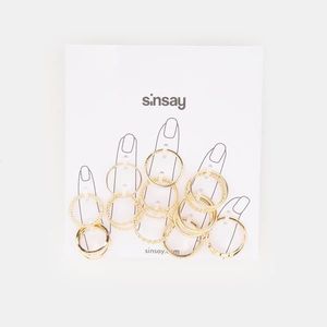 Sinsay - Súprava 11 prsteňov - Zlatá vyobraziť