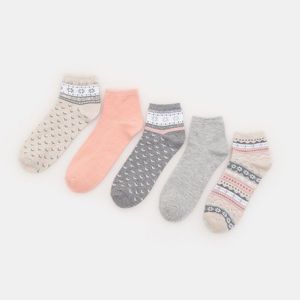 Sinsay - Súprava 5 párov ponožiek - Viacfarebná vyobraziť