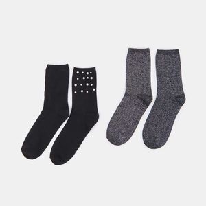 Sinsay - Súprava 2 párov ponožiek - Čierna vyobraziť