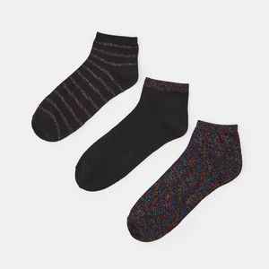 Sinsay - Súprava 3 párov ponožiek - Čierna vyobraziť