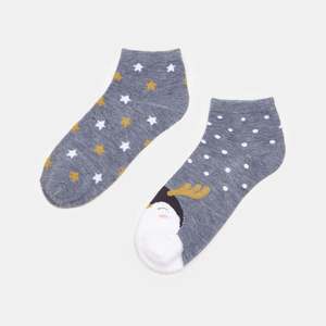 Sinsay - Súprava 2 párov ponožiek - Svetlošedá vyobraziť