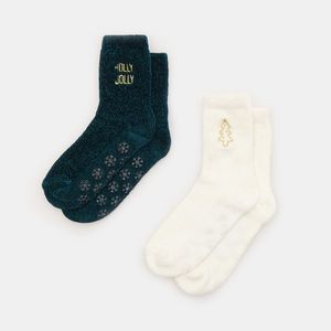 Sinsay - Súprava 2 párov ponožiek - Tyrkysová vyobraziť