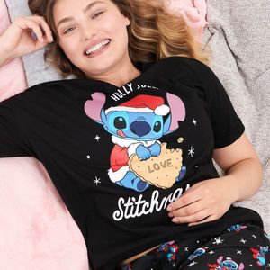 Sinsay - Vianočné pyžamo Lilo & Stitch - Čierna vyobraziť