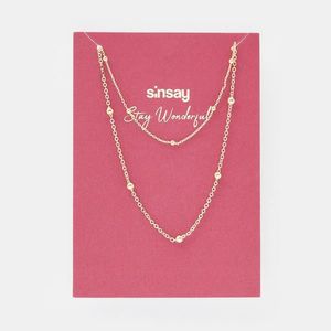 Sinsay - Viacvrstvový náhrdelník - Zlatá vyobraziť
