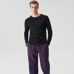 Sinsay - Bavlnené pyžamo - Čierna vyobraziť