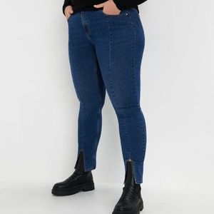 Sinsay - Skinny džínsy so stredne vysokým pásom - Modrá vyobraziť