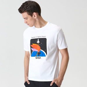 Sinsay - Tričko NASA boxy - Biela vyobraziť