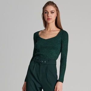 Sinsay - Prúžkovaný sveter - Khaki vyobraziť