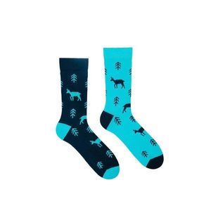 Modré vzorované ponožky Kamzík vyobraziť