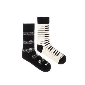Smotanovo-čierne vzorované ponožky Klavinota vyobraziť