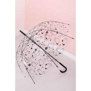 Čierno-transparentný dáždnik Pusheen vyobraziť