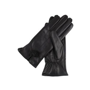 Čierne kožené rukavice SRE0356 vyobraziť