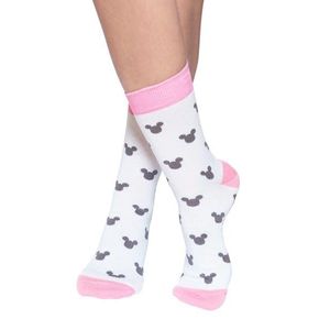 Ružovo-sivé vzorované ponožky Minnie Socks vyobraziť