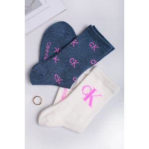 Ružovo-modré vysoké ponožky Eden - dvojbalenie vyobraziť