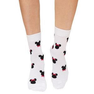 Biele vzorované ponožky Mouse Socks vyobraziť