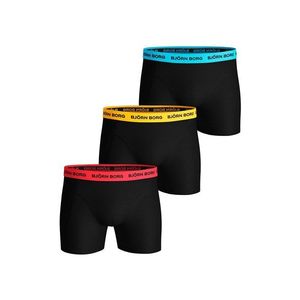 Čierne boxerky Neon Solid Essential Shorts - trojbalenie vyobraziť