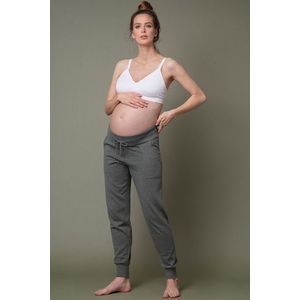 Sivo-zelené tehotenské teplákové nohavice Honour vyobraziť